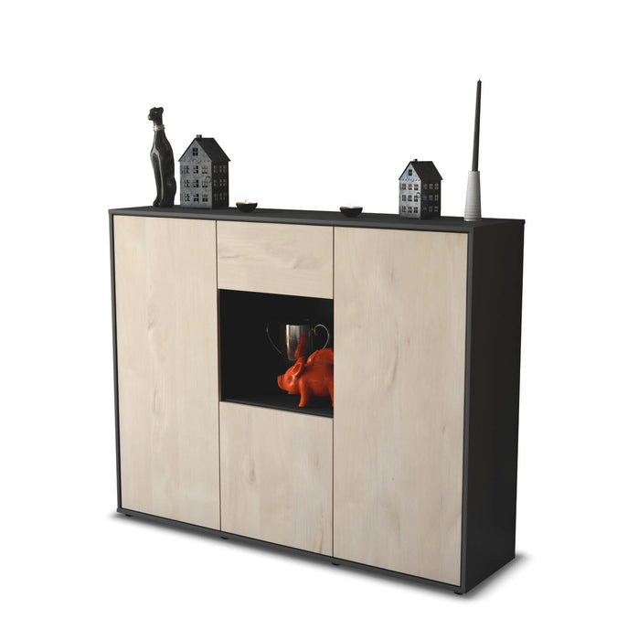 Highboard Nuria, Zeder Seite (136x108x35cm) - Dekati GmbH