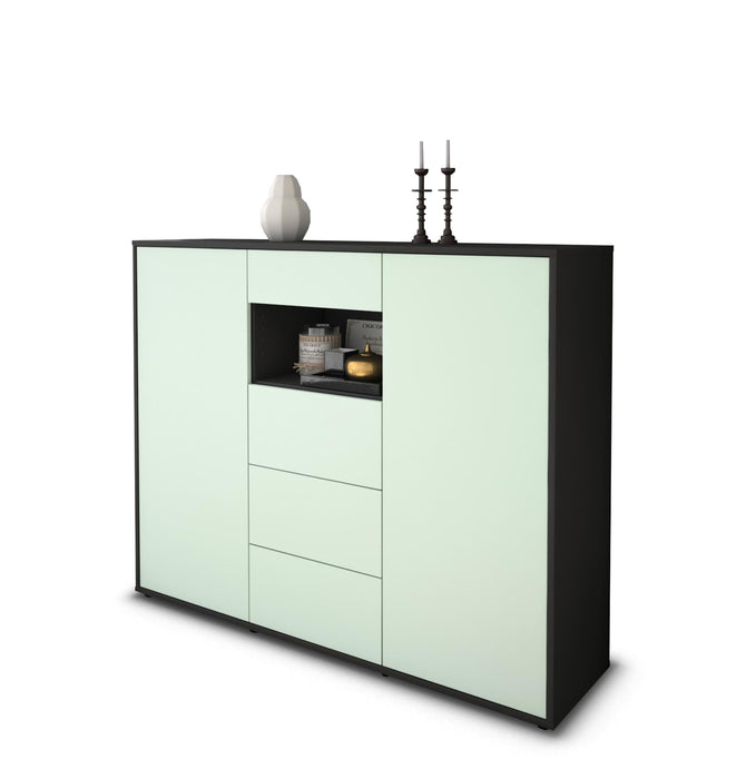 Highboard Ornella, Mint Seite (136x108x35cm) - Dekati GmbH