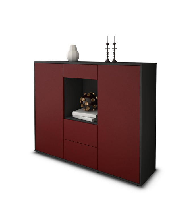 Highboard Ortensia, Bordeaux Seite (136x108x35cm) - Dekati GmbH