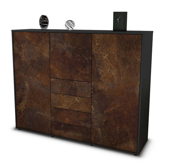 Highboard Pasquale, Rost Seite (136x108x35cm) - Dekati GmbH