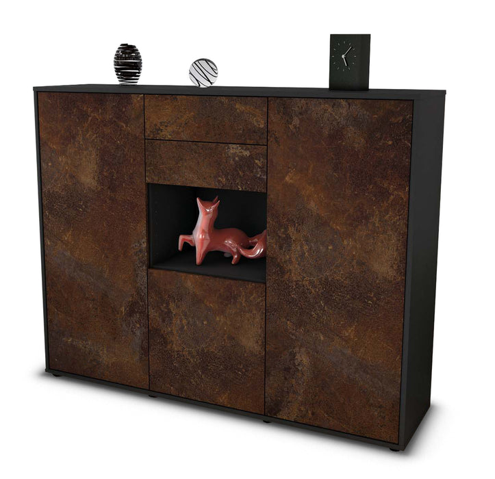 Highboard Penelope, Rost Seite (136x108x35cm) - Dekati GmbH