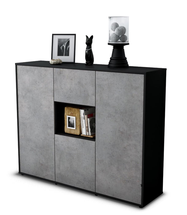 Highboard Pippa, Beton Seite (136x108x35cm) - Dekati GmbH