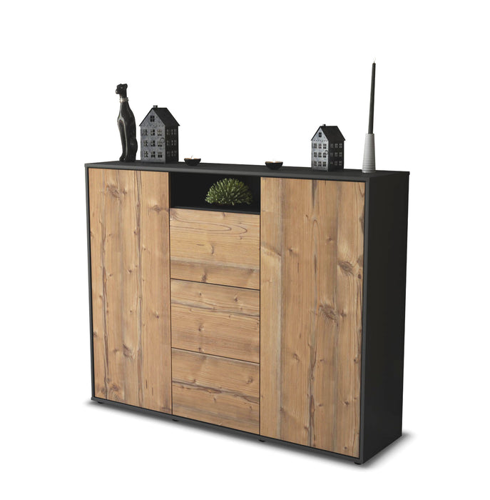 Highboard Quartilla, Pinie Seite (136x108x35cm) - Dekati GmbH