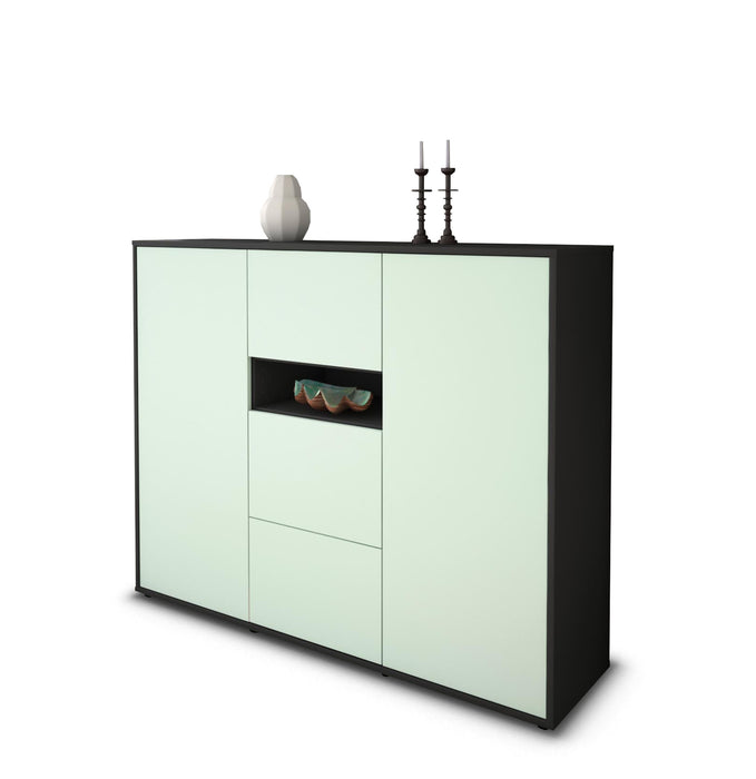 Highboard Quinta, Mint Seite (136x108x35cm) - Dekati GmbH