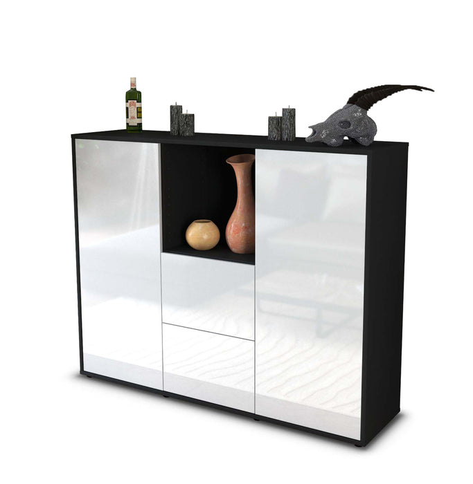 Highboard Rabea, Weiß Seite (136x108x35cm) - Dekati GmbH