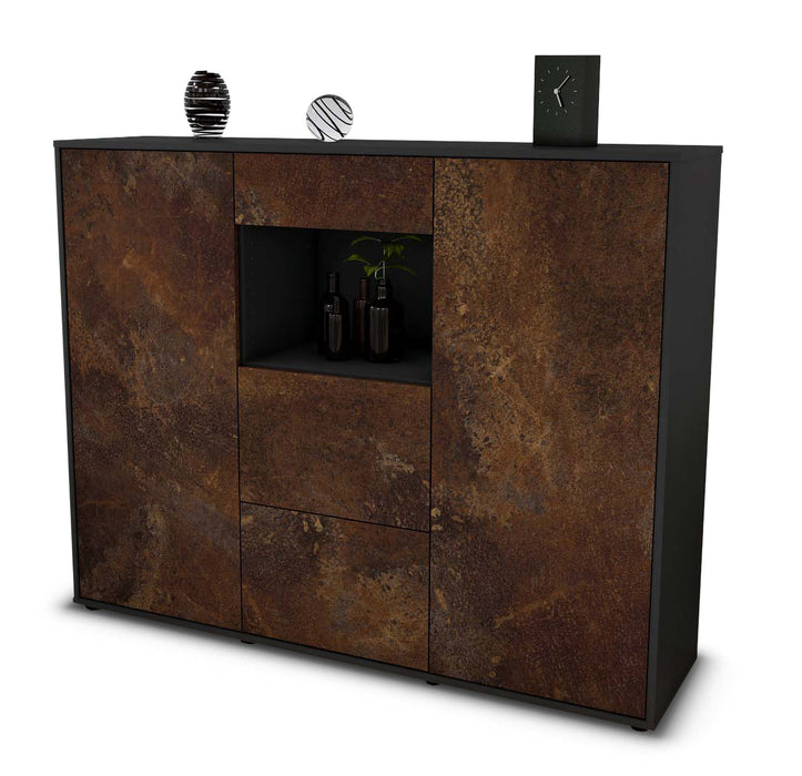 Highboard Rachelle, Rost Seite (136x108x35cm) - Dekati GmbH