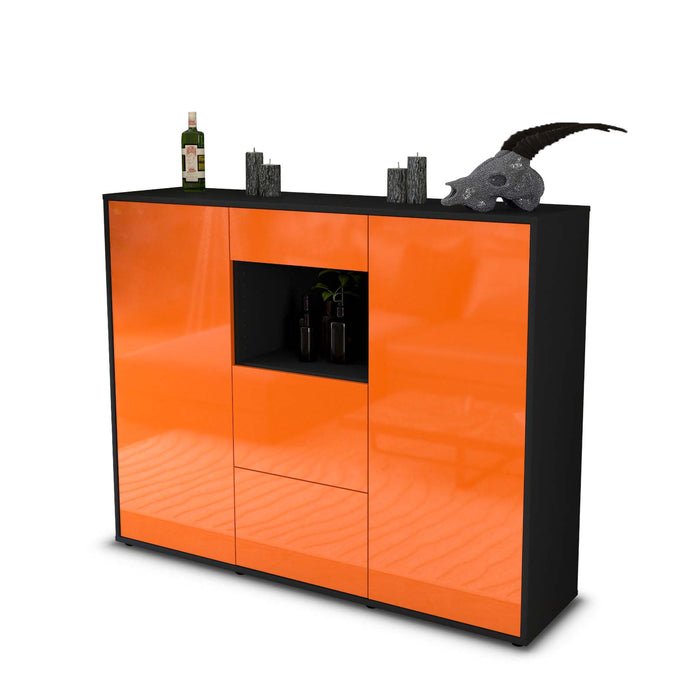 Highboard Rachelle, Orange Seite (136x108x35cm) - Dekati GmbH