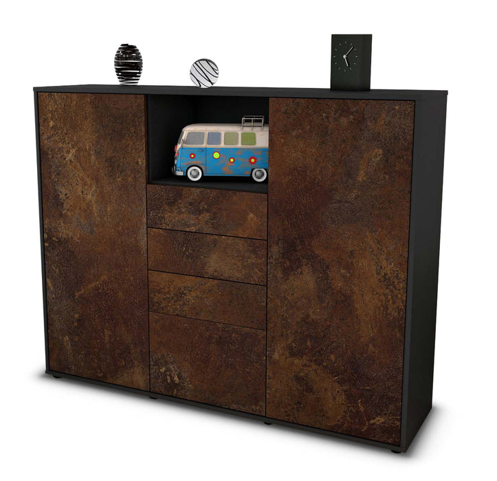 Highboard Rebecca, Rost Seite (136x108x35cm) - Dekati GmbH