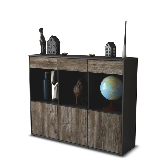 Highboard Selina, Treibholz Seite (136x108x35cm) - Dekati GmbH