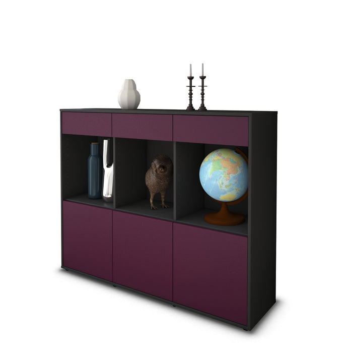 Highboard Selina, Lila Seite (136x108x35cm) - Dekati GmbH