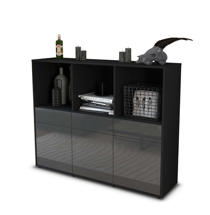 Highboard Selma, Grau Seite (136x108x35cm) - Dekati GmbH