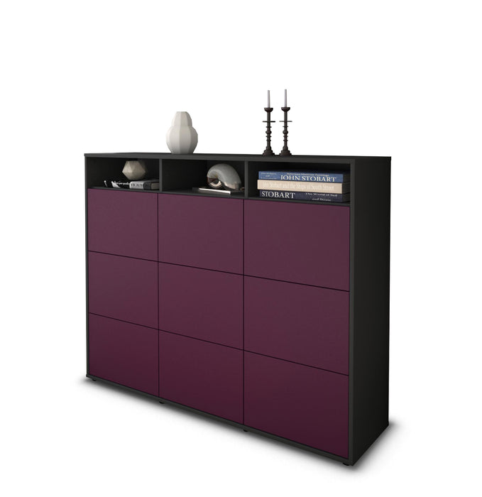 Highboard Sofia, Lila Seite (136x108x35cm) - Dekati GmbH