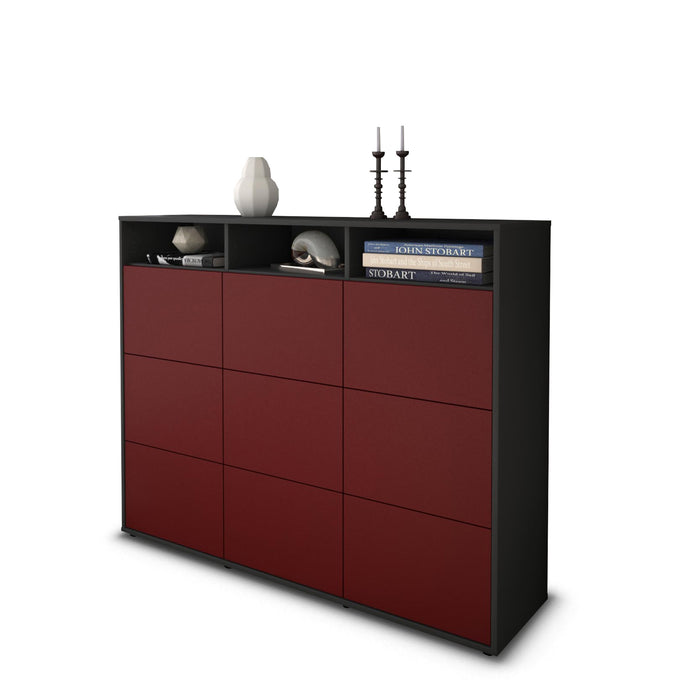 Highboard Sofia, Bordeaux Seite (136x108x35cm) - Dekati GmbH