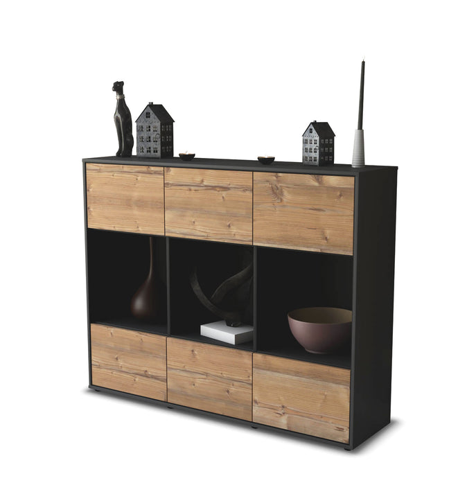 Highboard Suna, Pinie Seite (136x108x35cm) - Dekati GmbH