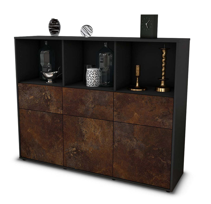 Highboard Theresia, Rost Seite (136x108x35cm) - Dekati GmbH