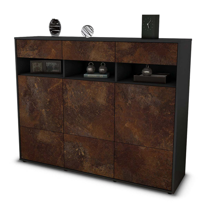 Highboard Tosca, Rost Seite (136x108x35cm) - Dekati GmbH