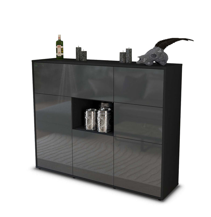 Highboard Verena, Grau Seite (136x108x35cm) - Dekati GmbH