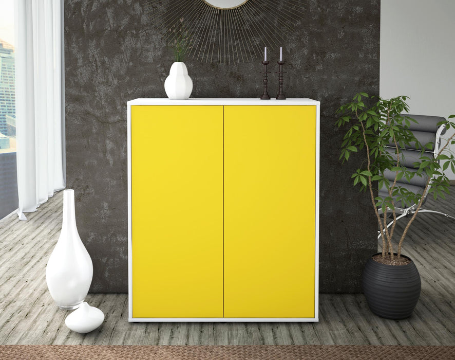 Highboard Gioia, Gelb Front (92x108x35cm) - Dekati GmbH