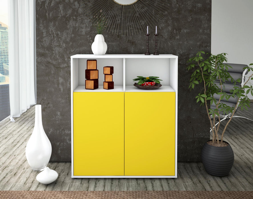 Highboard Giovanna, Gelb Front (92x108x35cm) - Dekati GmbH