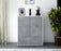 Highboard Grazia, Beton Front (92x108x35cm) - Dekati GmbH