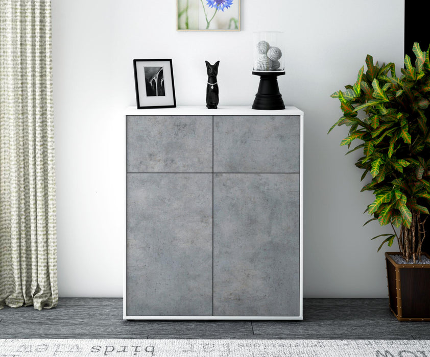 Highboard Greta, Beton Front (92x108x35cm) - Dekati GmbH