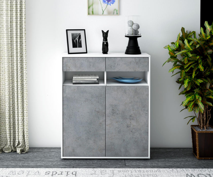 Highboard Ignazia, Beton Front (92x108x35cm) - Dekati GmbH