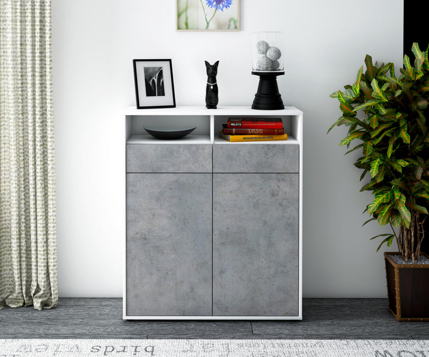 Highboard Ilaria, Beton Front (92x108x35cm) - Dekati GmbH