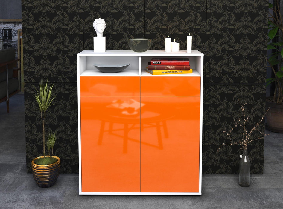 Highboard Ilaria, Orange Front (92x108x35cm) - Dekati GmbH