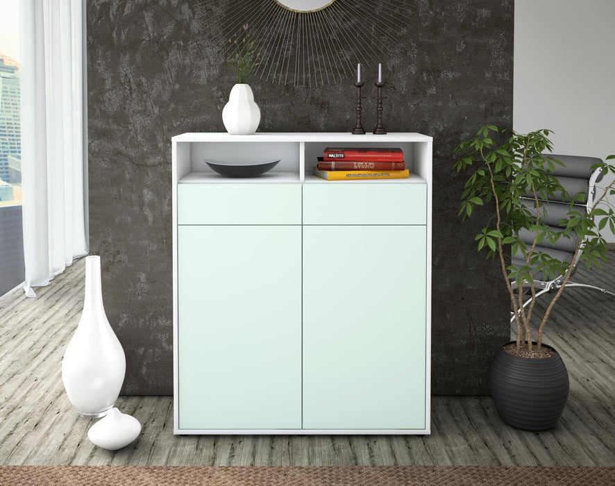 Highboard Ilaria, Mint Front (92x108x35cm) - Dekati GmbH