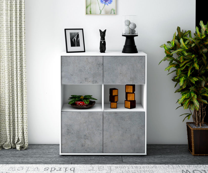 Highboard Ina, Beton Front (92x108x35cm) - Dekati GmbH