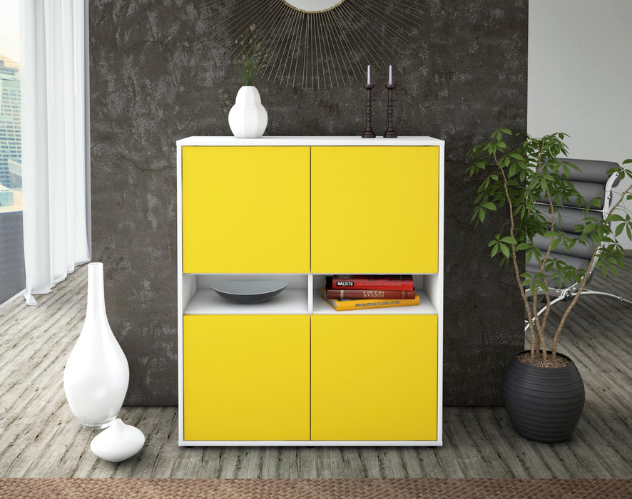 Highboard Innocenza, Gelb Front (92x108x35cm) - Dekati GmbH