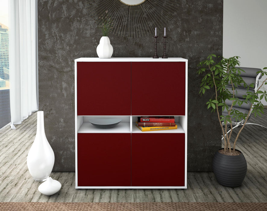 Highboard Innocenza, Bordeaux Front (92x108x35cm) - Dekati GmbH