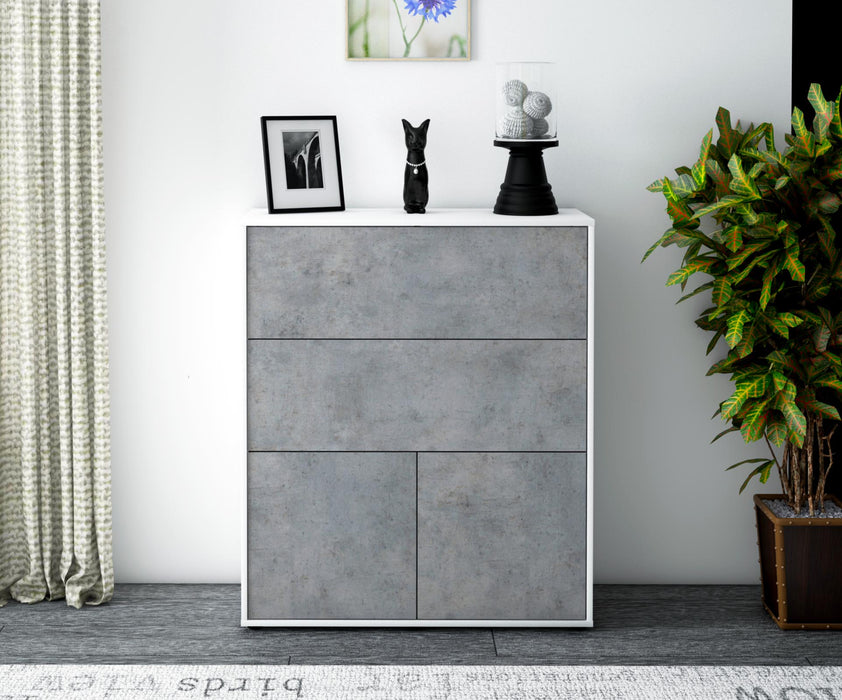 Highboard Isabella, Beton Front (92x108x35cm) - Dekati GmbH