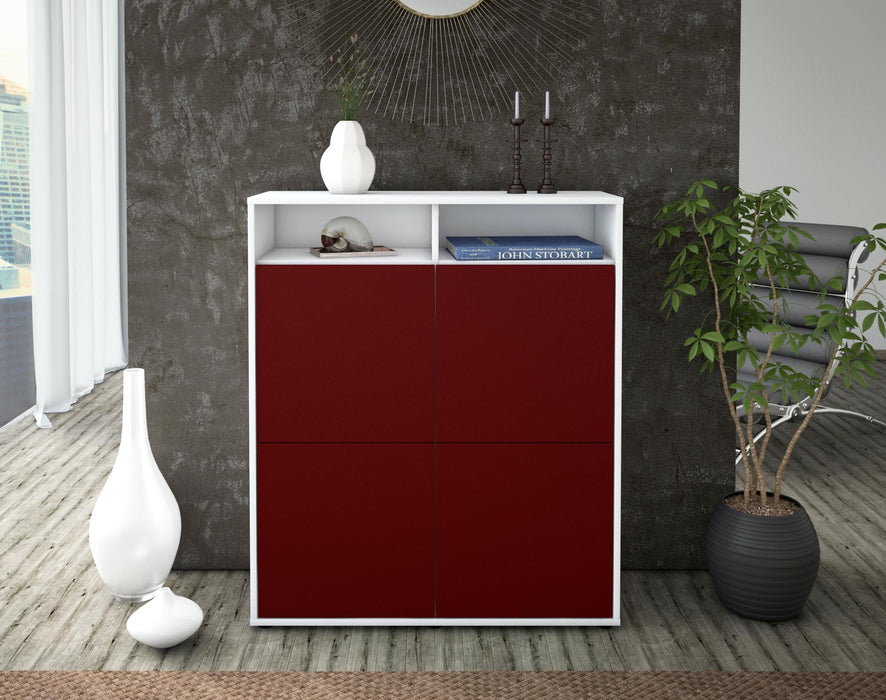 Highboard Jade, Bordeaux Front (92x108x35cm) - Dekati GmbH