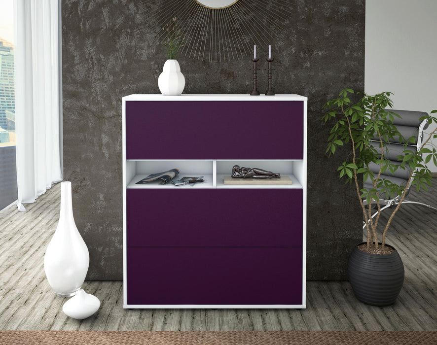 Highboard Janine, Lila Front (92x108x35cm) - Dekati GmbH