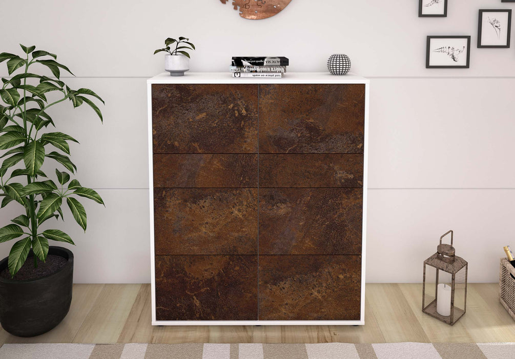 Highboard Jenna, Rost Front (92x108x35cm) - Dekati GmbH