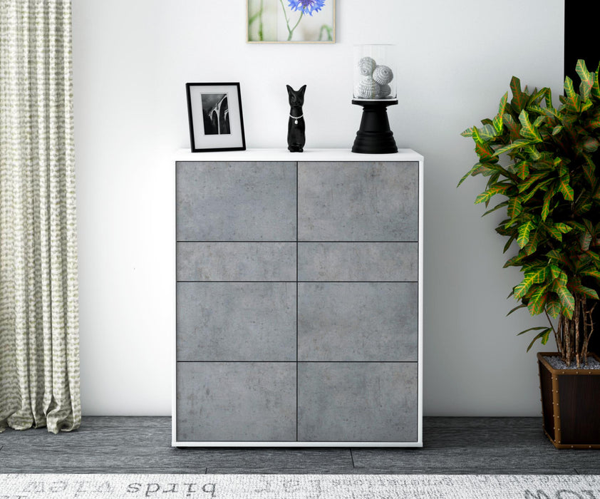 Highboard Jenna, Beton Front (92x108x35cm) - Dekati GmbH