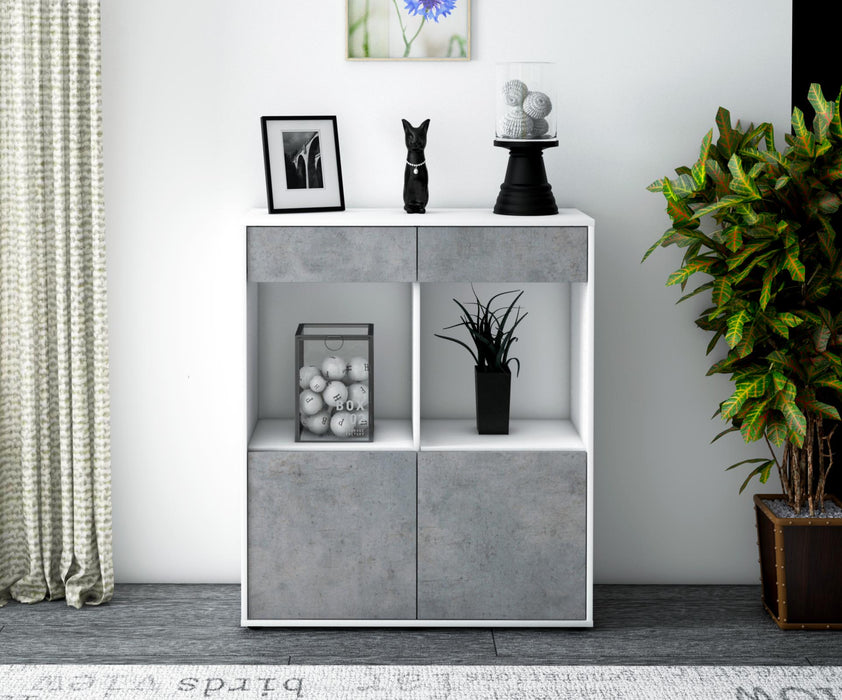 Highboard Joana, Beton Front (92x108x35cm) - Dekati GmbH