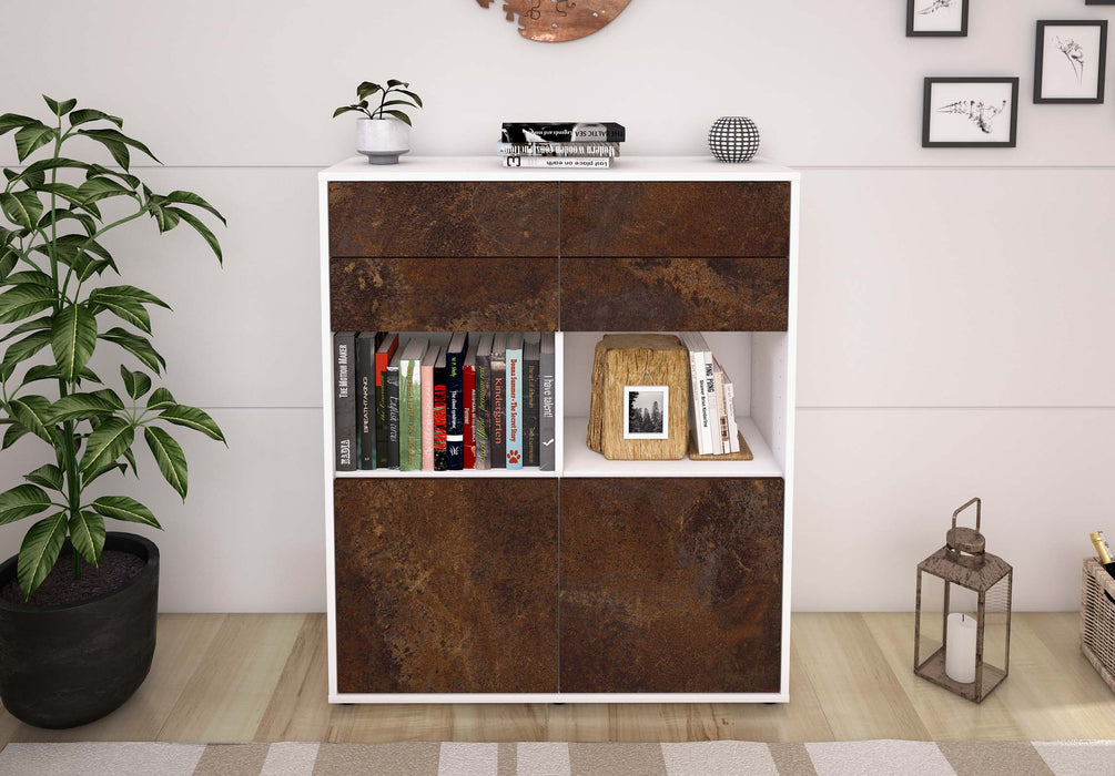 Highboard Joelina, Rost Front (92x108x35cm) - Dekati GmbH