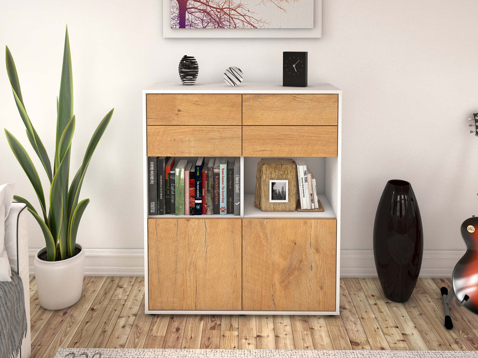 Highboard Joelina, Eiche Front (92x108x35cm) - Dekati GmbH