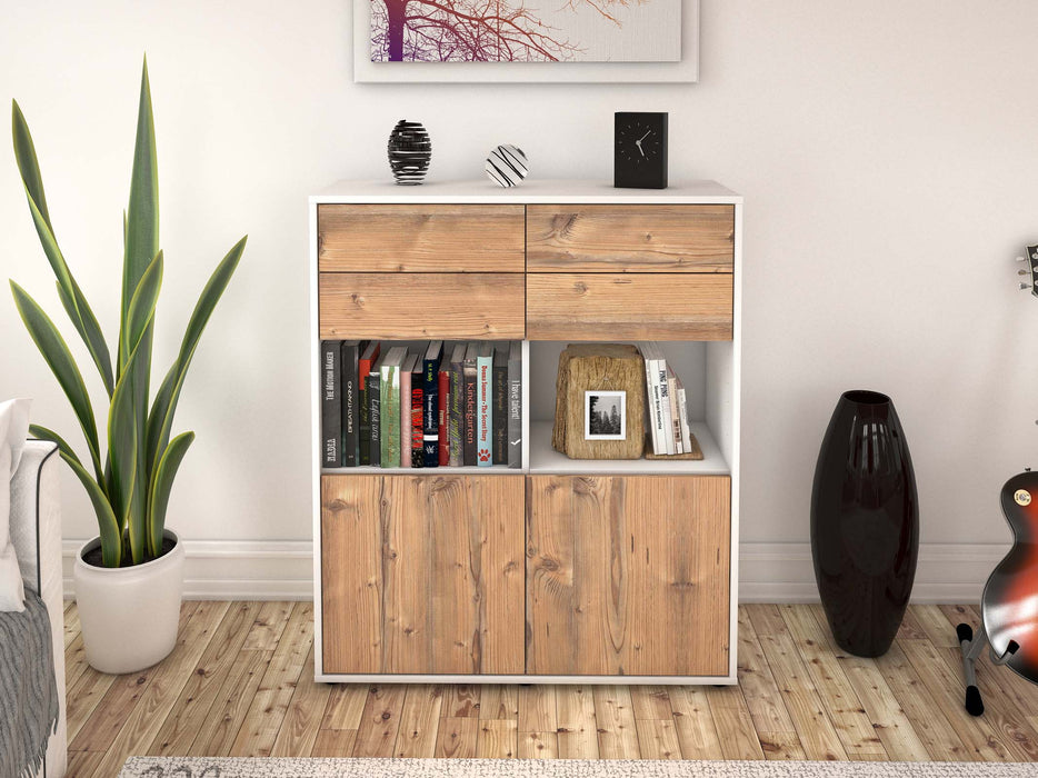 Highboard Joelina, Pinie Front (92x108x35cm) - Dekati GmbH