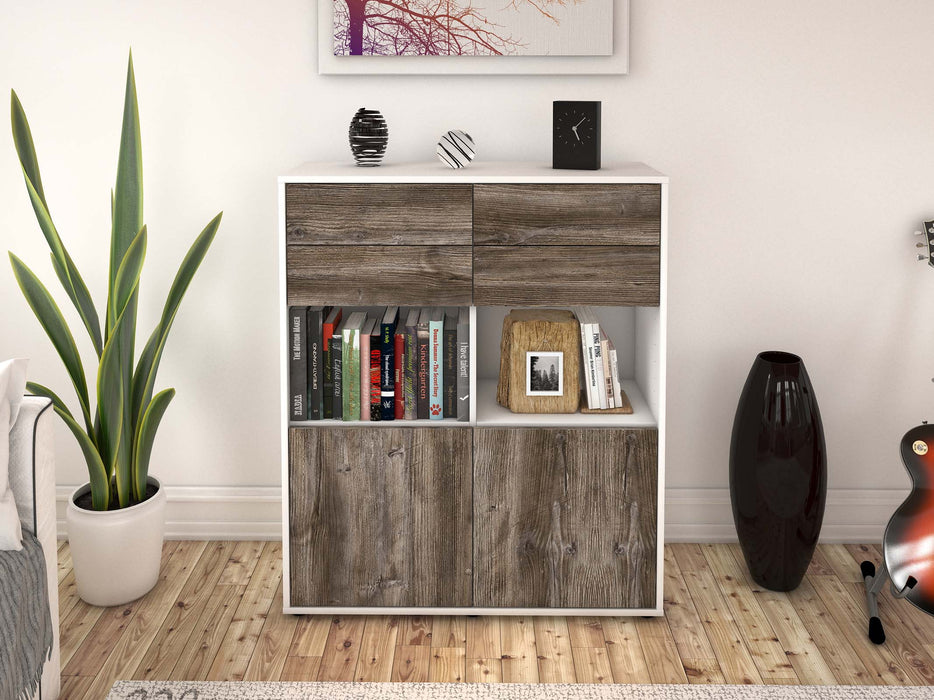 Highboard Joelina, Treibholz Front (92x108x35cm) - Dekati GmbH