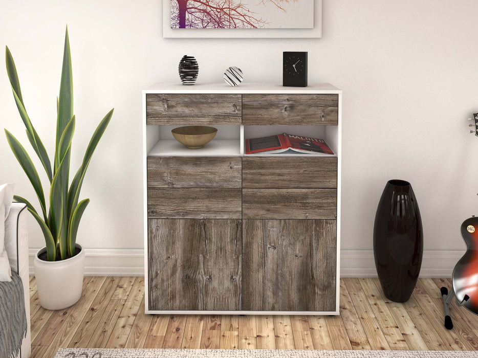 Highboard Jolina, Treibholz Front (92x108x35cm) - Dekati GmbH