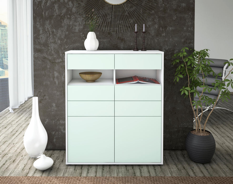 Highboard Jolina, Mint Front (92x108x35cm) - Dekati GmbH