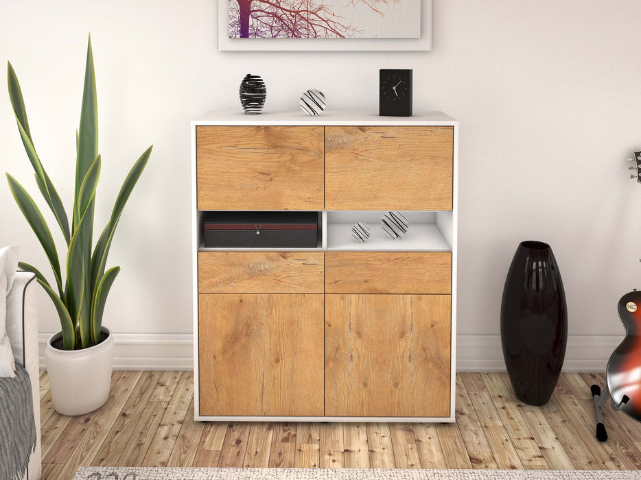 Highboard Josefina, Eiche Front (92x108x35cm) - Dekati GmbH