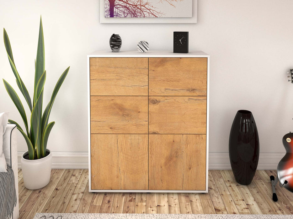 Highboard Julietta, Eiche Front (92x108x35cm) - Dekati GmbH