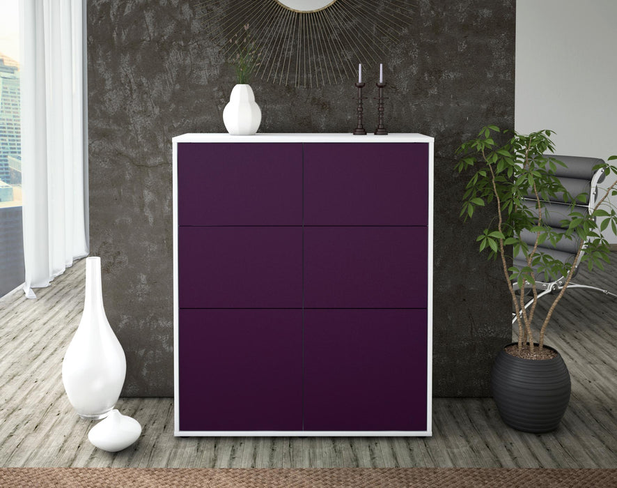 Highboard Julietta, Lila Front (92x108x35cm) - Dekati GmbH