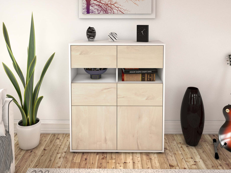 Highboard Karlotta, Zeder Front (92x108x35cm) - Dekati GmbH