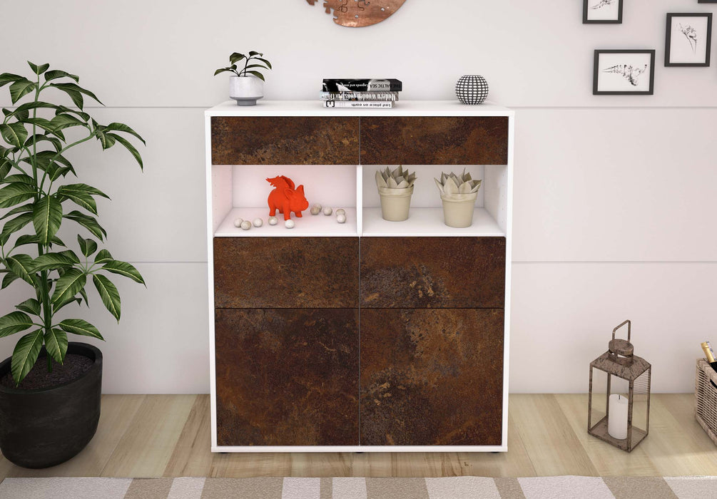 Highboard Karolin, Rost Front (92x108x35cm) - Dekati GmbH