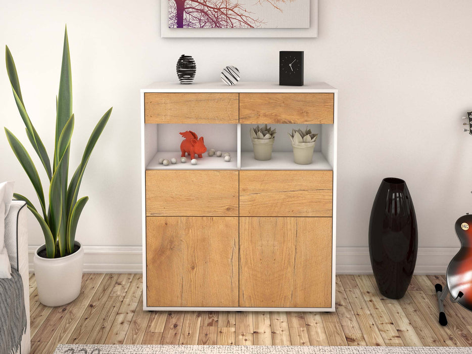 Highboard Karolin, Eiche Front (92x108x35cm) - Dekati GmbH